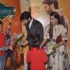 Sonam Kapoor and Fawad Khan felicitated with flower boquet at the Special Screening of Khoobsurat