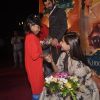 Sonam Kapoor greets a young fan at the Special Screening of Khoobsurat for Kids