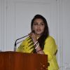 Rani Mukherjee addressin the audience at Make way for Ambulance Event