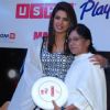 Priyanka Chopra poses with a fan at Usha Event