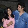 Ekta Kapoor and Mohit Suri pose for the media