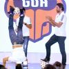 Varun Dhawan does a head stand with a football at the FC Goa Official Jersey Launch