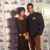 Sandip Soparrkar and Jesse Randhawa pose for the media