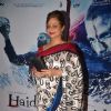 Neelima Azim poses for the media at the Special screening of Haider