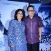 Ramesh Taurani poses with wife at the Special screening of Haider