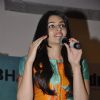 Kriti Sanon addressing the audience at the Book Launch of Chetan Bhagat's Half Girlfriend