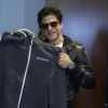 Shah Rukh Khan poses for the media at Twitter Headquarters