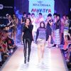 Sushmita Sen walks the ramp for Rina Dhaka at the Myntra Fashion Week Day 1