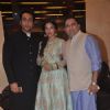 Adhyayan Suman poses with Sara Loren and a guest at the Annual Garba Celebrations