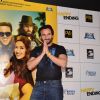 Saif Ali Khan greets the audience at the Trailer Launch of Happy Ending