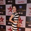 Yuvika Chaudhary poses for the media at Star Box Office Awards