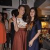 Twinkle Khanna poses with Sonakshi Sinha at Laila Singh Showcase