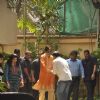 Amitabh Bachchan greets a fan on his Birthday celebration with the Media