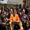 Amitabh Bachchan poses with the people of the media on his Birthday