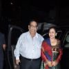 Satish Kaushik snapped with wife at Karva Chauth Celebrations