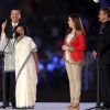 Mamta Bannerjee addresses the Opening Ceremony of the Indian Super League