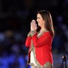 Nita Ambani greets the Opening Ceremony of the Indian Super League