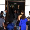 Shah Rukh Khan waves to the fans at Airport while leaving for Ahmedabad