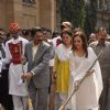 Nita Ambani snapped cleaning the streets during the Cleanliness Drive