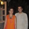 Chetan Bhagat with his wife were at Ekta Kapoor's Diwali Party