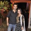 Sanjeeda Shaikh poses with Aamir Ali at Sachin Joshi's Diwali Bash