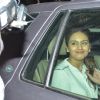 Huma Qureshi smiles for the camera in her car at Juhu