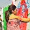 Parineeti Chopra paints the wall at Kill Dil Graffiti Event