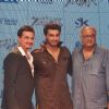 Sanjay Kapoor, Arjun Kapoor and Boney Kapoor at the Trailer Launch of Tevar