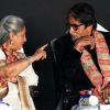 Jaya Bachchan and Amitabh Bachchan snapped while in a conversation at Kolkatta Film Festival
