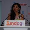 Mahira Khan addressing the audience at Mumbai