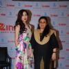 Mahira Khan poses with a guest at Mumbai