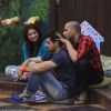 Ali Quli Mirza gives a head massage to Pritam Singh in Bigg Boss 8