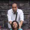 Ali Quli Mirza gives a massage to Dimpy Ganguly Mahajan in Bigg Boss 8