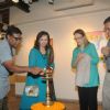 Ashish Vidyarthi lights the lamp at the Inauguration of a Special Art Exhibition