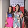 Hrishita Bhatt and Tanishaa Mukerji pose for the media at Chip Dinner in Club Millennium
