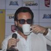 Saif Ali Khan was snapped enjoying his coffee at the Promotions of Happy Ending at CCD