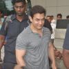 Aamir Khan was snapped at airport while returning from Arpita Khan's Wedding