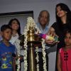 Aishwarya Rai Bachchan lights the lamp at Smile Train Organisation