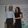 Aishwarya Rai Bachchan poses with her father Krishnaraj Rai at Smile Train Organisation