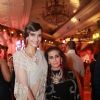 Sonam Kapoor poses with her Mother Sunita Kapoor at Anamika Khanna's Bvlgari Show