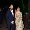 Bobby Deol poses with wife at Arpita Khan's Wedding Reception