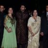 Anup Soni, Juhi Babbar, Arya Babbar and Raj Babbar at Arpita Khan's Wedding Reception