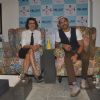 Farhan Akhtar and Adhuna Akhtar pose for the media at the Launch of BBlunt Salon