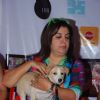 Farah Khan cuddles a puppy at Pet Adoptathon 2014
