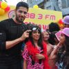 Sidharth Malhotra with his fans at the Radio Mirchi event at Equal Street
