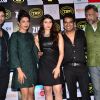 Celebs pose for the media at the Music Launch of Zid