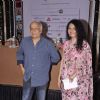 Mahesh Bhatt poses with a guest at Japan Film Festival Meet