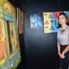 Gauahar Khan checks out the art show at Samvedna - A Nikhar Tandon  Event