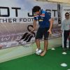 Aditya Roy Kapur shows off his football tricks at Barclays Premier League