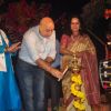 Anupam Kher lights the lamp at Aadirang Mahotsav
